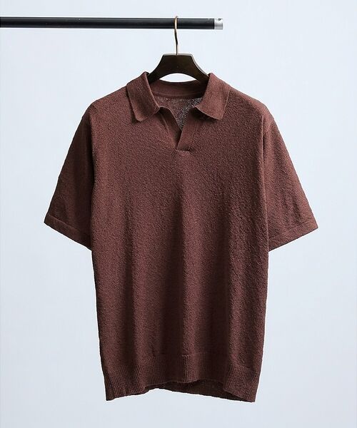 ABAHOUSE / アバハウス ポロシャツ | ブークレー スキッパー 半袖ポロシャツ【予約】 | 詳細4