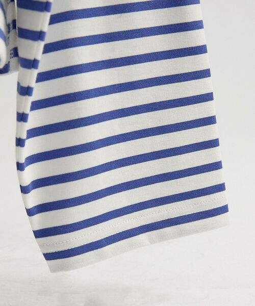 ABAHOUSE / アバハウス Tシャツ | ボートネック フレンチボーダー長袖Tシャツ / ユニセックス | 詳細7