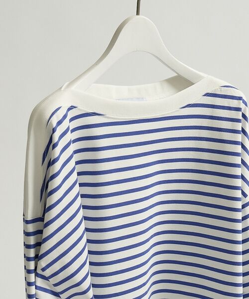 ABAHOUSE / アバハウス Tシャツ | ボートネック フレンチボーダー長袖Tシャツ / ユニセックス | 詳細9