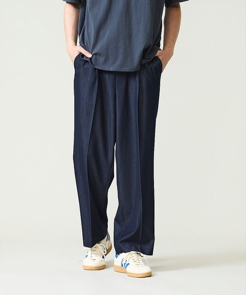 ABAHOUSE / アバハウス パンツ | 【セットアップ対応】デニムライクツイル ワイド イージーパンツ【予約】 | 詳細15