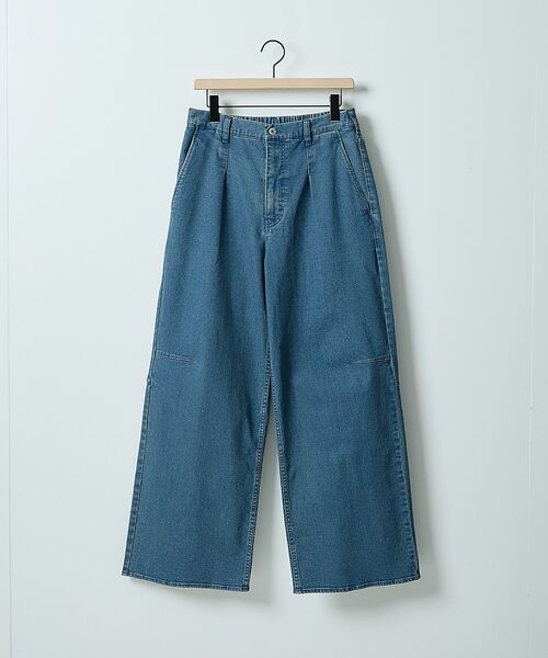 ABAHOUSE / アバハウス デニムパンツ | 【セットアップ対応】COVEROSS DENIM ワイドバギーパンツ / ストレ（ネイビー）