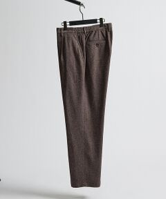 ABAHOUSE / アバハウス パンツ | 【セットアップ対応】カシミヤブレンド エアーフラノ セミワイドスラックス【予約】