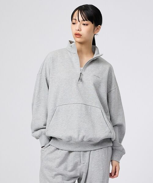 ABAHOUSE / アバハウス Tシャツ | 【+phenix / プラスフェニックス】CVC HALF-ZIP SWEATS | 詳細13