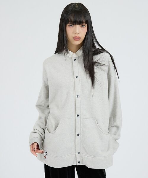 ABAHOUSE / アバハウス スウェット | 【CHUMS / チャムス】Full Snap Top / フルスナップトップス（グレー）