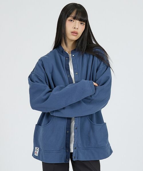 ABAHOUSE / アバハウス スウェット | 【CHUMS / チャムス】Full Snap Top / フルスナップトップス（ネイビー）