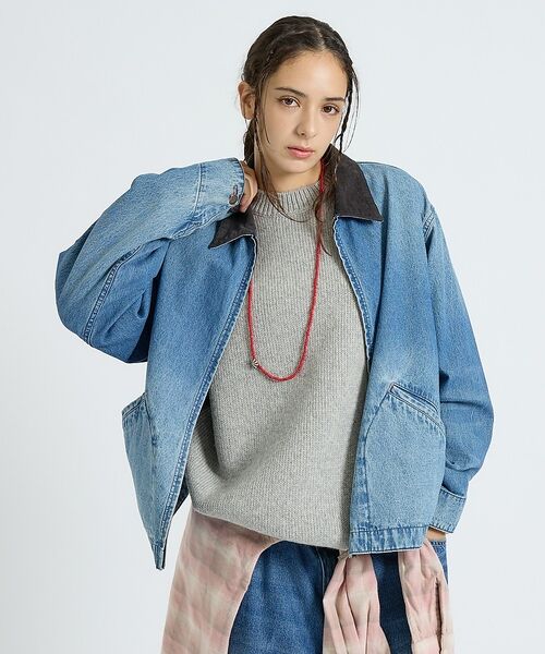 ABAHOUSE / アバハウス Gジャン・デニムジャケット | 【BIG MAC / ビッグマック】LIGHT DENIM WORK JACKE | 詳細1