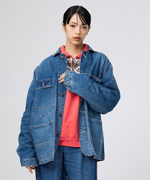 ABAHOUSE / アバハウス Gジャン・デニムジャケット | 【BIG MAC / ビッグマック】DENIM COVERALL / デニムカバ | 詳細6