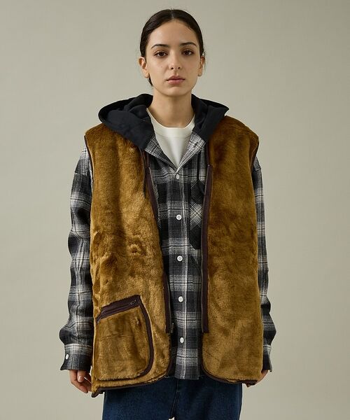 ABAHOUSE / アバハウス ブルゾン | 【BARBOUR / バブアー】WARMPILEWAISTCOATZIP-INL | 詳細6