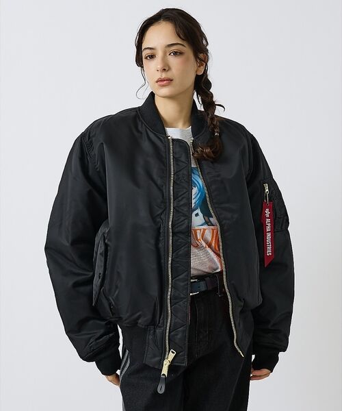 ABAHOUSE / アバハウス ブルゾン | 【Alpha Industries（アルファ インダストリーズ）】MA-1 FL（ブラック）