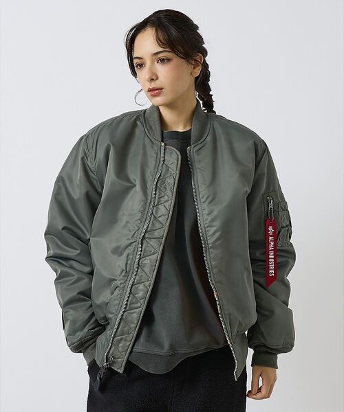 ABAHOUSE / アバハウス ブルゾン | 【Alpha Industries（アルファ インダストリーズ）】MA-1 FL（グレー系その他1）