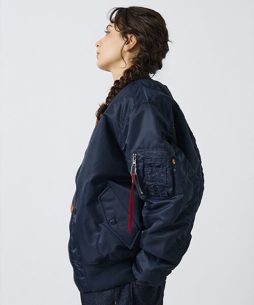 ABAHOUSE / アバハウス ブルゾン | 【Alpha Industries（アルファ インダストリーズ）】MA-1 FL（ネイビー）