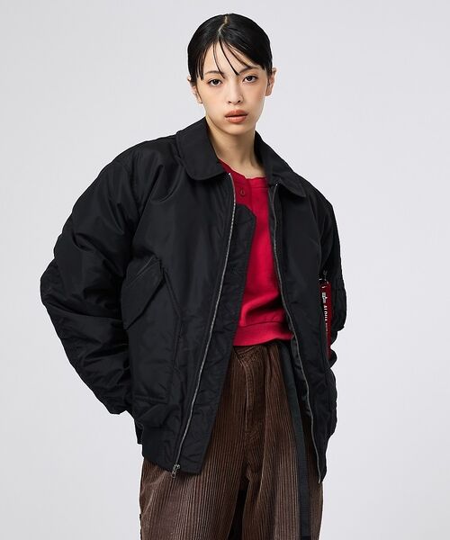 ABAHOUSE / アバハウス ブルゾン | 【ALPHA / アルファ】CWU-45/P RELAXED FIT FLIGH（ブラック）