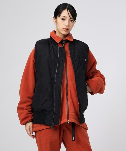 ABAHOUSE / アバハウス ブルゾン | 【ALPHA / アルファ】MA-1 RELAXED FIT VEST / リラ | 詳細11