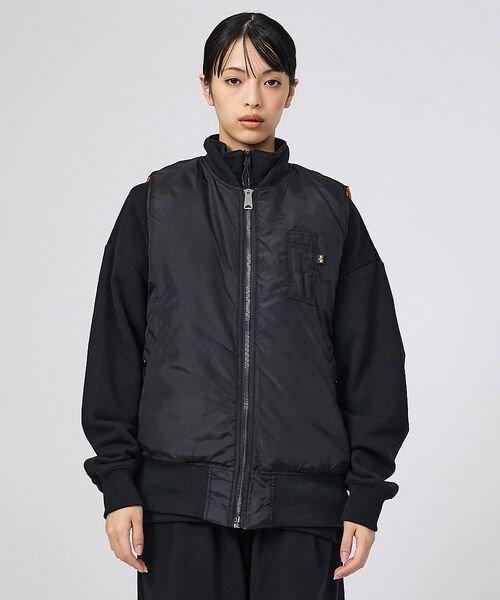ABAHOUSE / アバハウス ブルゾン | 【ALPHA / アルファ】MA-1 RELAXED FIT VEST / リラ | 詳細2