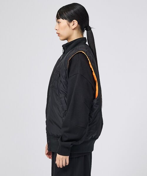 ABAHOUSE / アバハウス ブルゾン | 【ALPHA / アルファ】MA-1 RELAXED FIT VEST / リラ | 詳細3