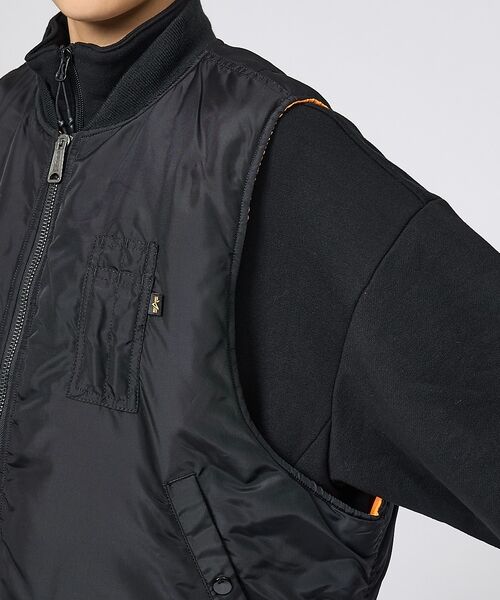 ABAHOUSE / アバハウス ブルゾン | 【ALPHA / アルファ】MA-1 RELAXED FIT VEST / リラ | 詳細6