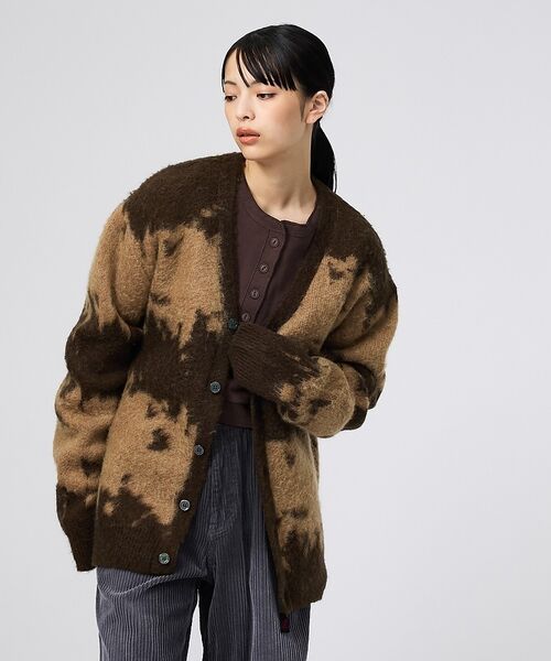 ABAHOUSE / アバハウス ニット・セーター | 【Gramicci / グラミチ】MOHAIR CARDIGAN / モヘアカー（ベージュ系その他1）