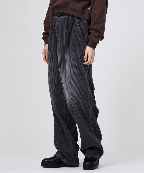ABAHOUSE / アバハウス パンツ | 【Gramicci/グラミチ】Big Wale Carpenter Pant/ビ（ブラック）