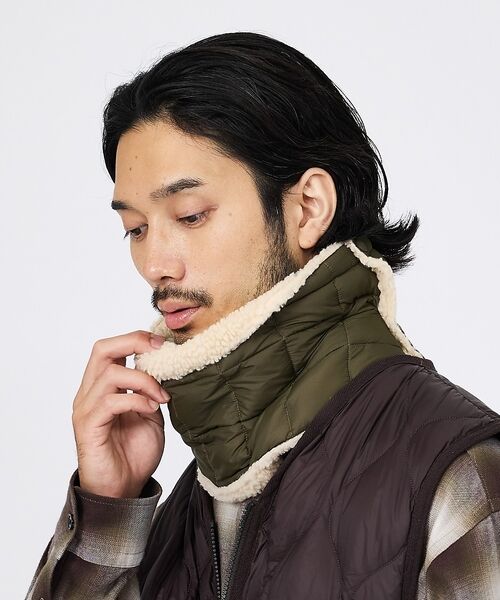 ABAHOUSE / アバハウス マフラー・ショール・スヌード・ストール | 【TAION / タイオン】マウンテン リバーシブル ダウンネックウォーマー / | 詳細16