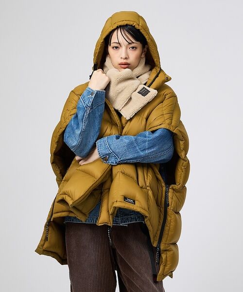 ABAHOUSE / アバハウス マフラー・ショール・スヌード・ストール | 【TAION / タイオン】ミリタリー リバーシブル ダウンボアマフラー / ユ | 詳細28