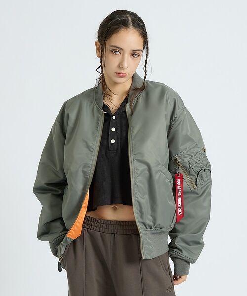 ABAHOUSE / アバハウス ブルゾン | 【Alpha Industries（アルファ インダストリーズ）】L-2B RE（グレー系その他1）