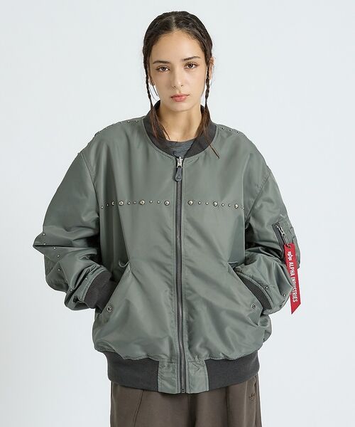 ABAHOUSE / アバハウス ブルゾン | 【Alpha Industries（アルファ インダストリーズ）】L-2B HG（グレー系その他1）