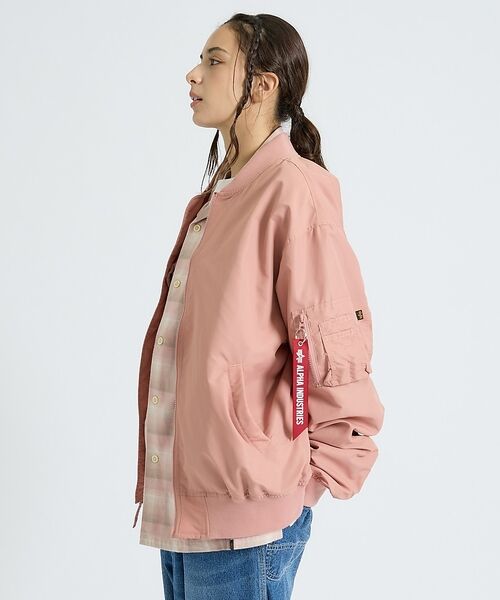 ABAHOUSE / アバハウス ブルゾン | 【Alpha Industries（アルファ インダストリーズ）】L-2B RE（ピンク）