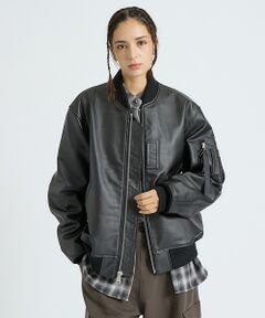 ABAHOUSE / アバハウス ブルゾン | 【Alpha Industries（アルファ インダストリーズ）】LEATHER