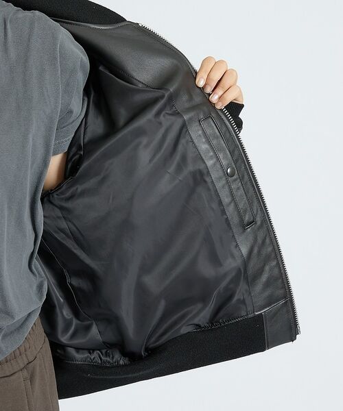 ABAHOUSE / アバハウス ブルゾン | 【Alpha Industries（アルファ インダストリーズ）】LEATHER | 詳細14