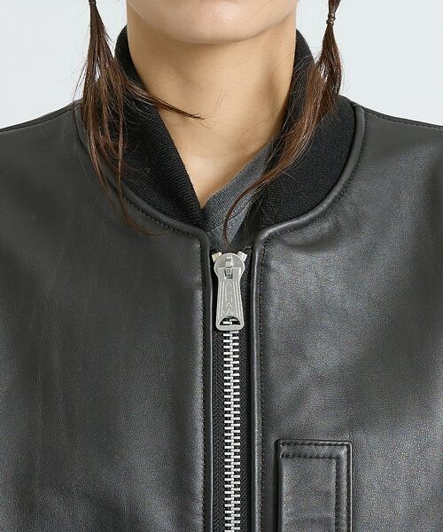 ABAHOUSE / アバハウス ブルゾン | 【Alpha Industries（アルファ インダストリーズ）】LEATHER | 詳細8