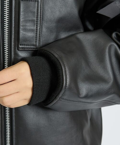 ABAHOUSE / アバハウス ブルゾン | 【Alpha Industries（アルファ インダストリーズ）】LEATHER | 詳細9