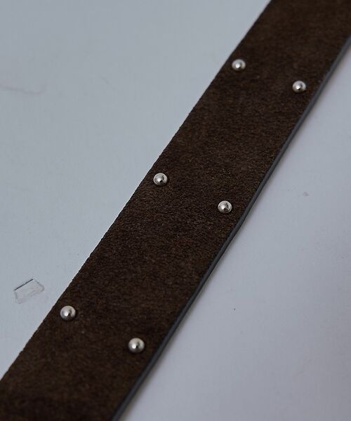 ABAHOUSE / アバハウス ベルト・サスペンダー | 【UNISEX】 KUDU NAKED LEATHER STUDS BELT / | 詳細4