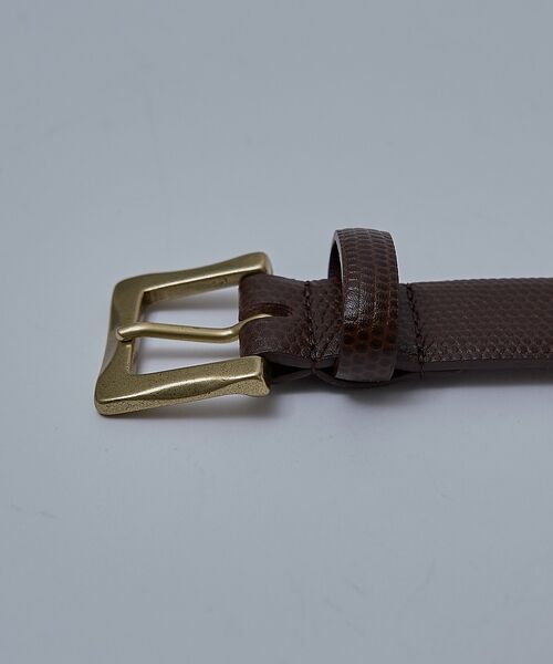 ABAHOUSE / アバハウス ベルト・サスペンダー | 【UNISEX】 LIZERD STAMPED PUNTALE BELT / リ | 詳細1