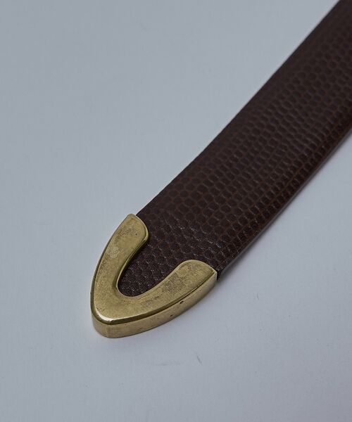 ABAHOUSE / アバハウス ベルト・サスペンダー | 【UNISEX】 LIZERD STAMPED PUNTALE BELT / リ | 詳細3