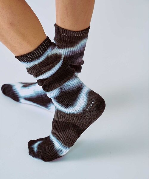 ABAHOUSE / アバハウス ソックス | 【YUQRI / ユクリ】Crispy  tie-dye / 靴下 / タイダイ | 詳細8