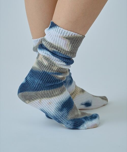 ABAHOUSE / アバハウス ソックス | 【YUQRI / ユクリ】Crispy  tie-dye / 靴下 / タイダイ | 詳細19