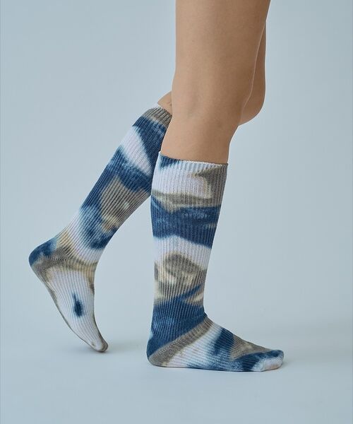 ABAHOUSE / アバハウス ソックス | 【YUQRI / ユクリ】Crispy  tie-dye / 靴下 / タイダイ | 詳細20