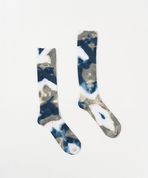 ABAHOUSE / アバハウス ソックス | 【YUQRI / ユクリ】Crispy  tie-dye / 靴下 / タイダイ | 詳細13