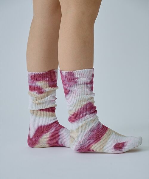 ABAHOUSE / アバハウス ソックス | 【YUQRI / ユクリ】Crispy  tie-dye / 靴下 / タイダイ | 詳細23