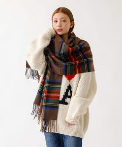 ABAHOUSE / アバハウス マフラー・ショール・スヌード・ストール | 【TWEEDMILL / ツイードミル】大判チェック柄ストール / チェックスト