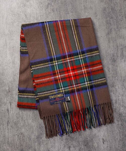 ABAHOUSE / アバハウス マフラー・ショール・スヌード・ストール | 【TWEEDMILL / ツイードミル】大判チェック柄ストール / チェックスト | 詳細11