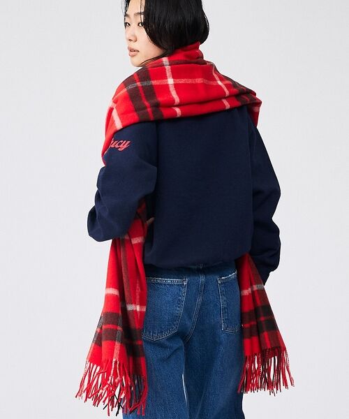 ABAHOUSE / アバハウス マフラー・ショール・スヌード・ストール | 【TWEEDMILL / ツイードミル】大判チェック柄ストール / チェックスト | 詳細22