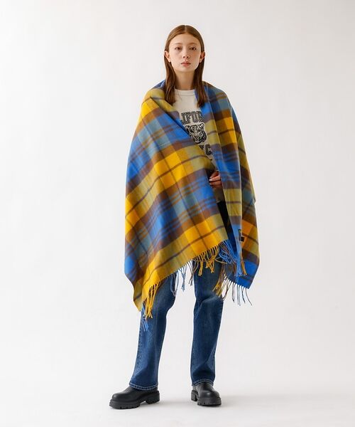 ABAHOUSE / アバハウス マフラー・ショール・スヌード・ストール | 【TWEEDMILL / ツイードミル】大判チェック柄ストール / チェックスト | 詳細27