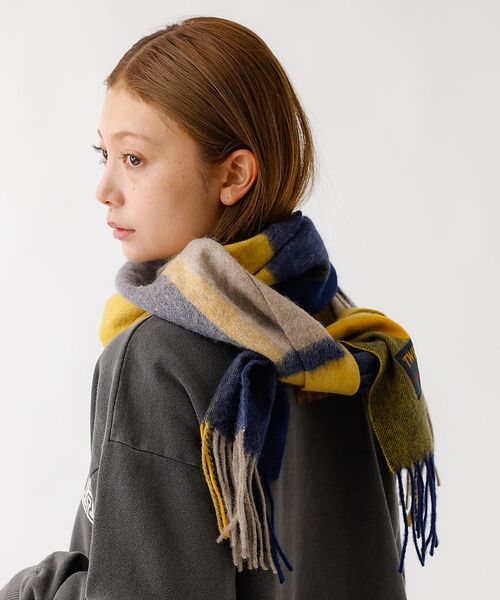 ABAHOUSE / アバハウス マフラー・ショール・スヌード・ストール | 【TWEED MILL/ツイードミル】ラムウールチェック柄ストール/ユニセックス | 詳細6
