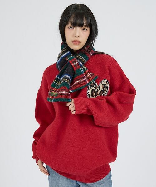 ABAHOUSE / アバハウス マフラー・ショール・スヌード・ストール | 【TWEEDMILL / ツイードミル】Fleece Double Face L | 詳細1