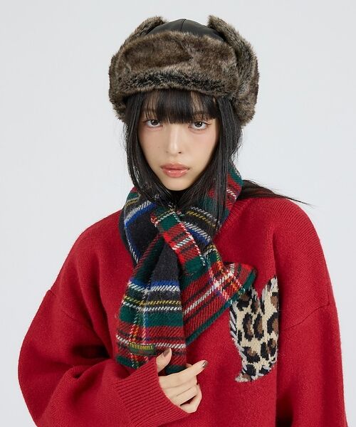 ABAHOUSE / アバハウス マフラー・ショール・スヌード・ストール | 【TWEEDMILL / ツイードミル】Fleece Double Face L | 詳細11
