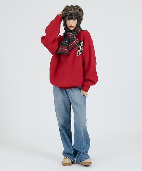 ABAHOUSE / アバハウス マフラー・ショール・スヌード・ストール | 【TWEEDMILL / ツイードミル】Fleece Double Face L | 詳細12