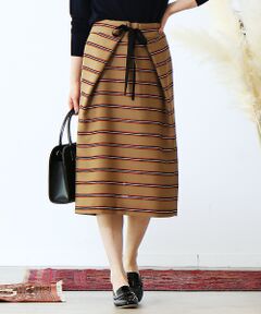 Abahouse Devinette / アバハウス・ドゥヴィネット ミニ・ひざ丈スカート | ツイルボーダースカート