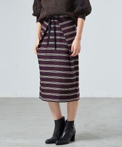 Abahouse Devinette / アバハウス・ドゥヴィネット ミニ・ひざ丈スカート | ツイルボーダースカート