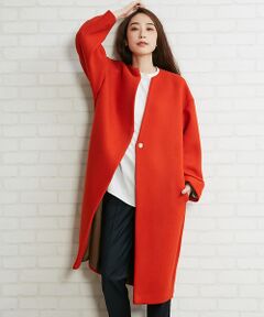 Abahouse Devinette / アバハウス・ドゥヴィネット ブルゾン | ダブルフェイスウールコート【予約】